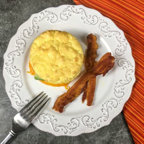 Keto Avocado Cheddar Breakfast Sandwich Recipe